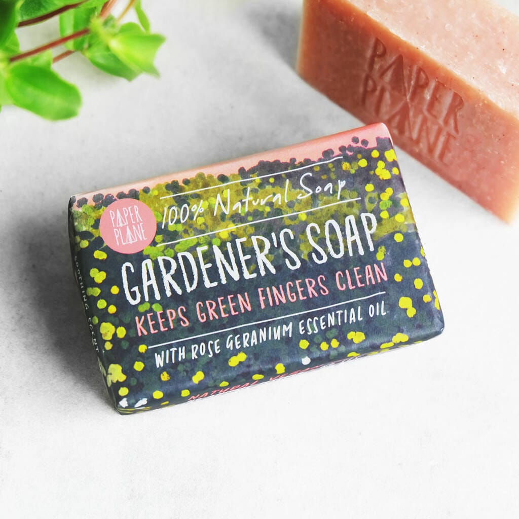 Natural Vegan Gardener’s Soap - With Rose Geranium