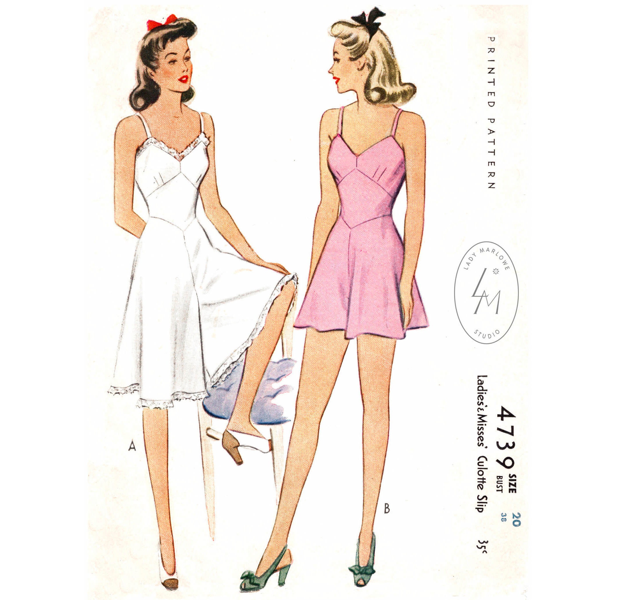Vintage Sewing Pattern S S Vintage Lingerie Pattern Teddy Romper Culotte Bust