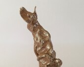 StudioKeramik, Hund, Ian Gregory, Keramik Hund Skulptur, Studio Keramik, Fine Art Keramik, moderne britische Kunst