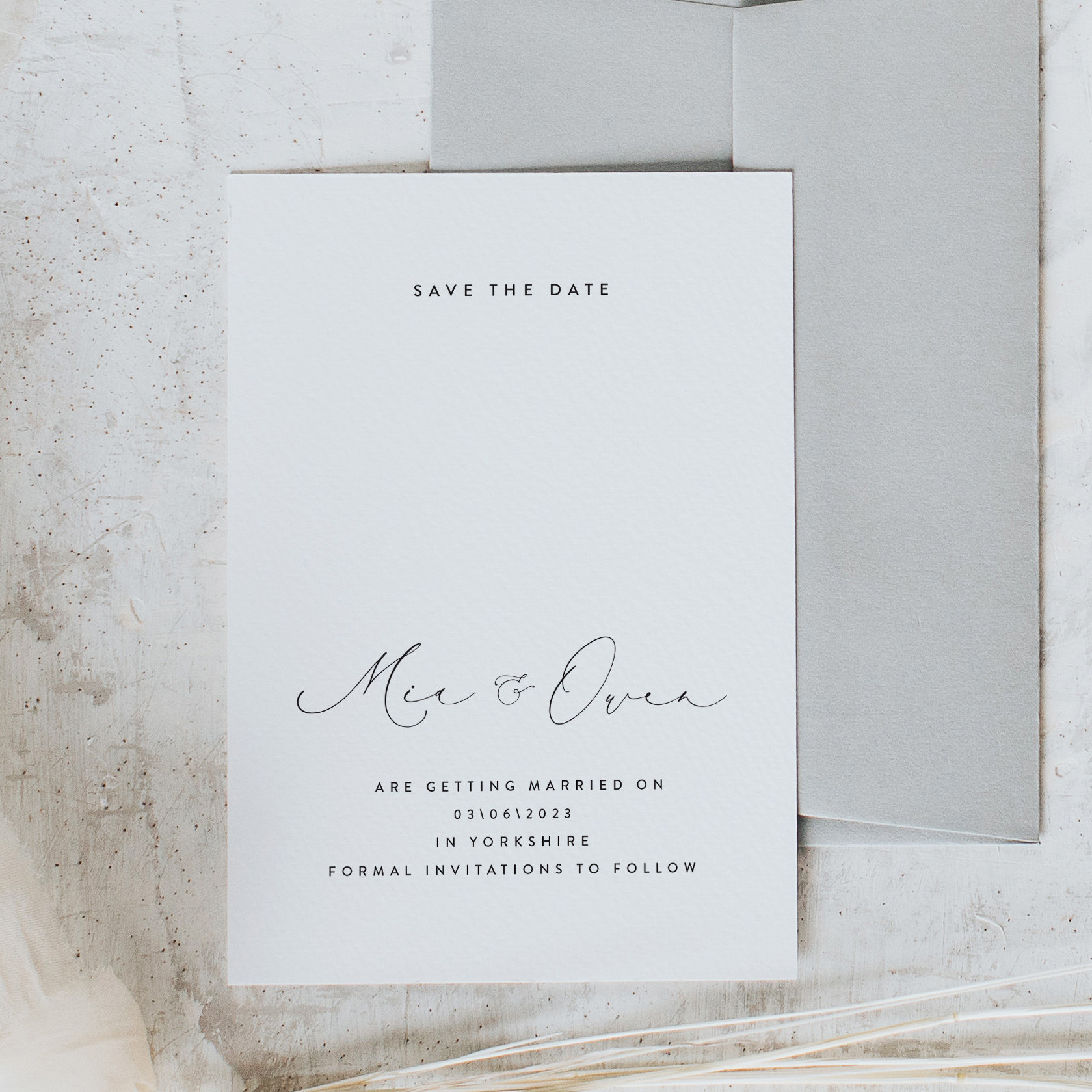 Save The Date Announcement - Black & White Cards