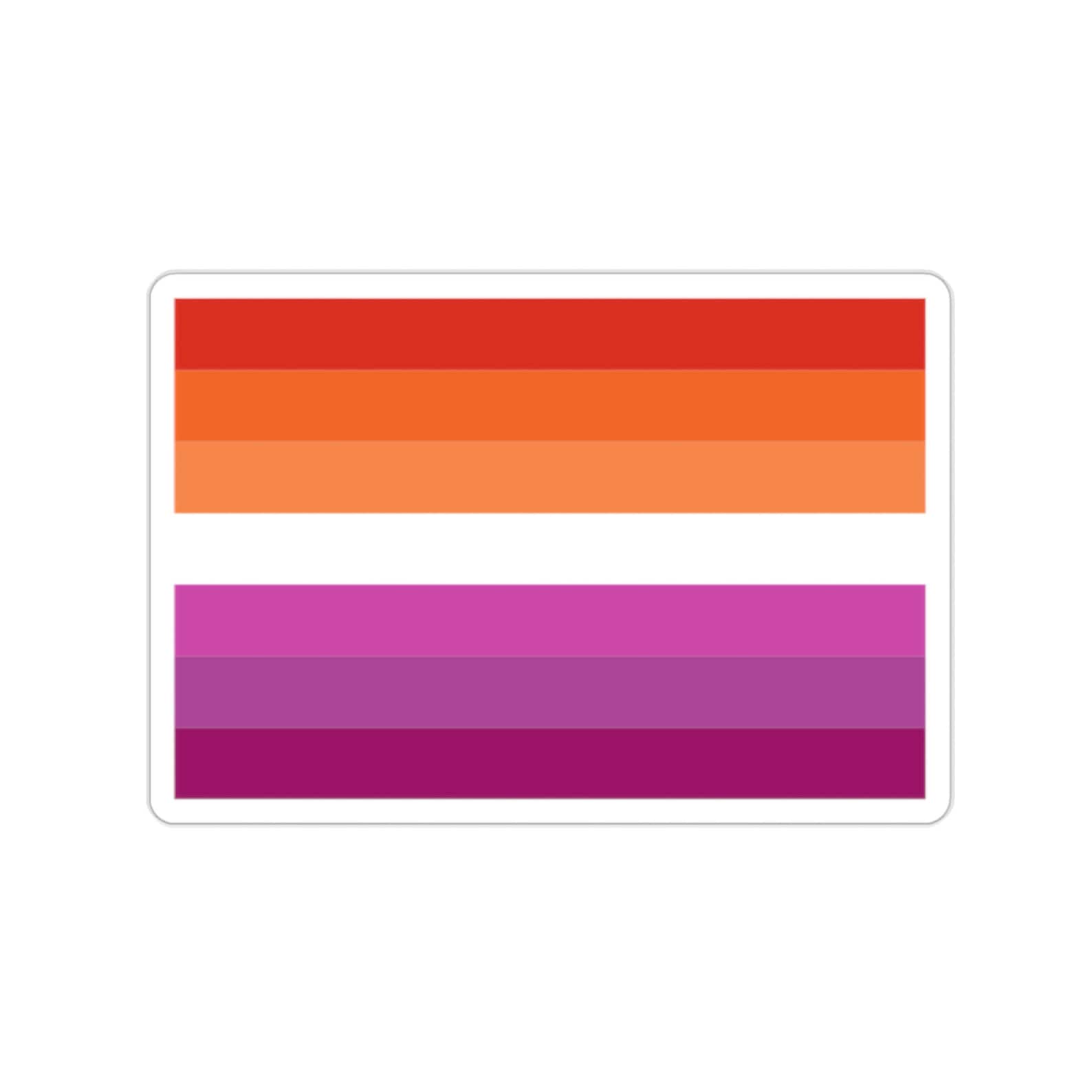 Lesbian Flag Sticker Etsy