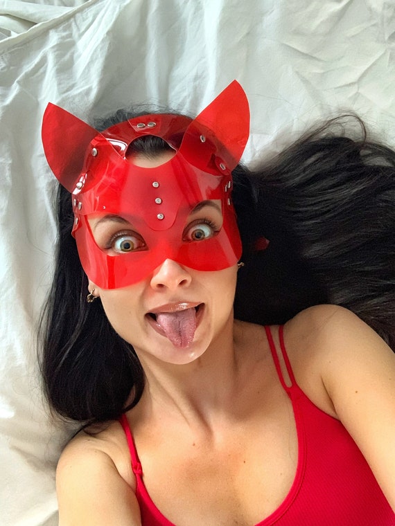 Полушлем маска кошки Katzenmaske  24902421001 - Orion - Открытые, с прорезями для глаз - Купить