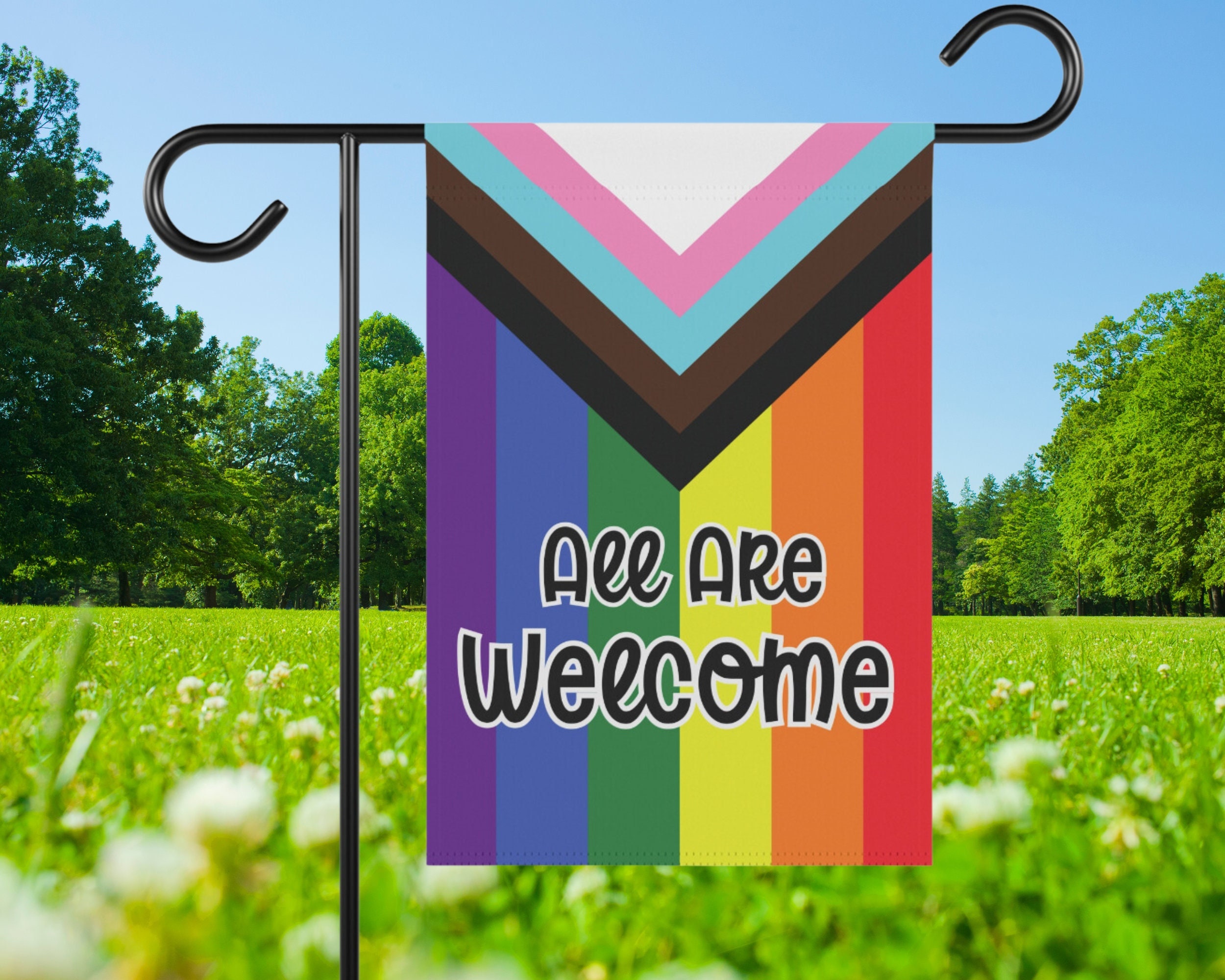 Gay Pride Garden Flag Etsy