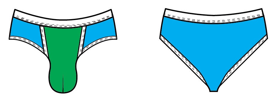 Men S Sack Pouch Bikini Brief Underwear Sewing Pattern Pdf Etsy