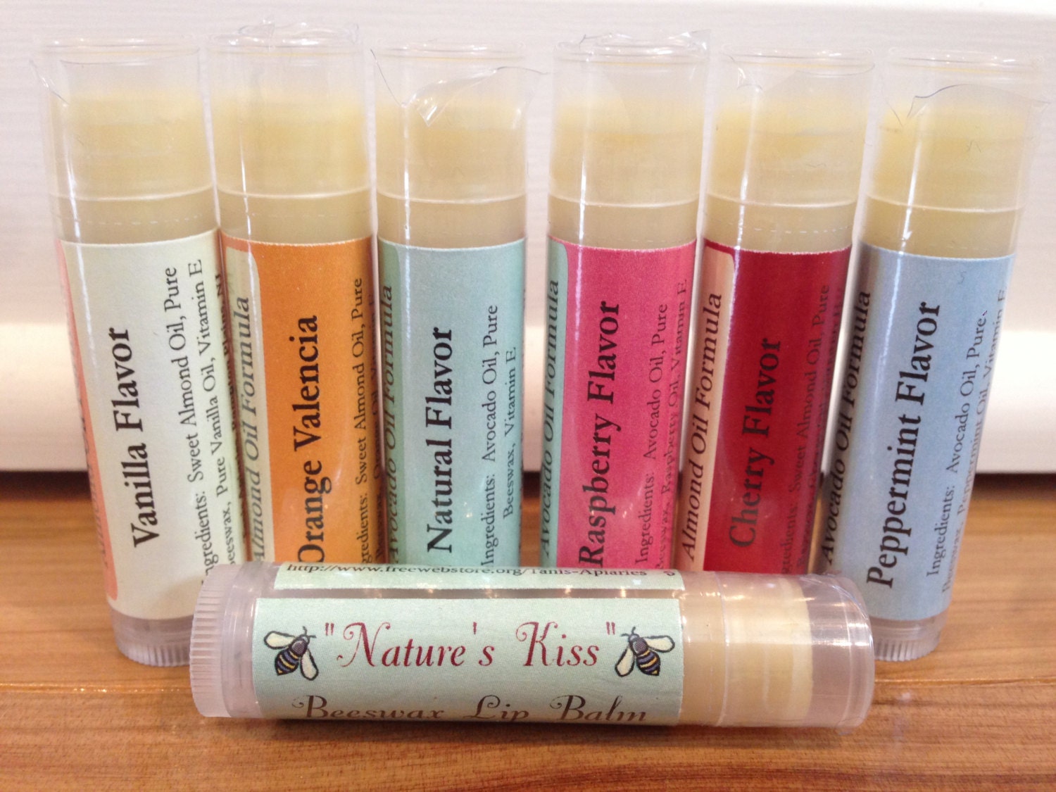 All natural lip balm made out of 100% beeswax and two oil image 1