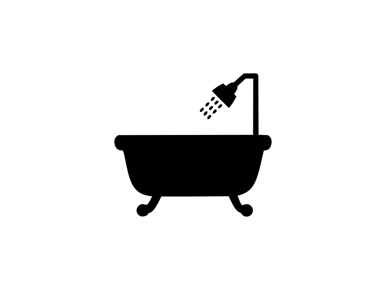 Bathtub Stencil Dxf Eps Pdf Png Psd Svg Files Decal Silhouette Sign