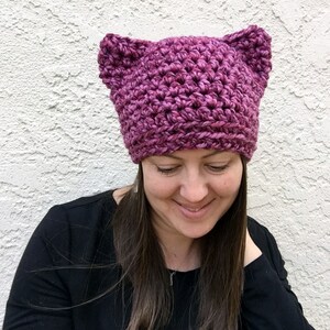 Dark Pink Pussyhat Pussycat Hat Pussy Hat Pink Cat Hat International Women S Day 2019