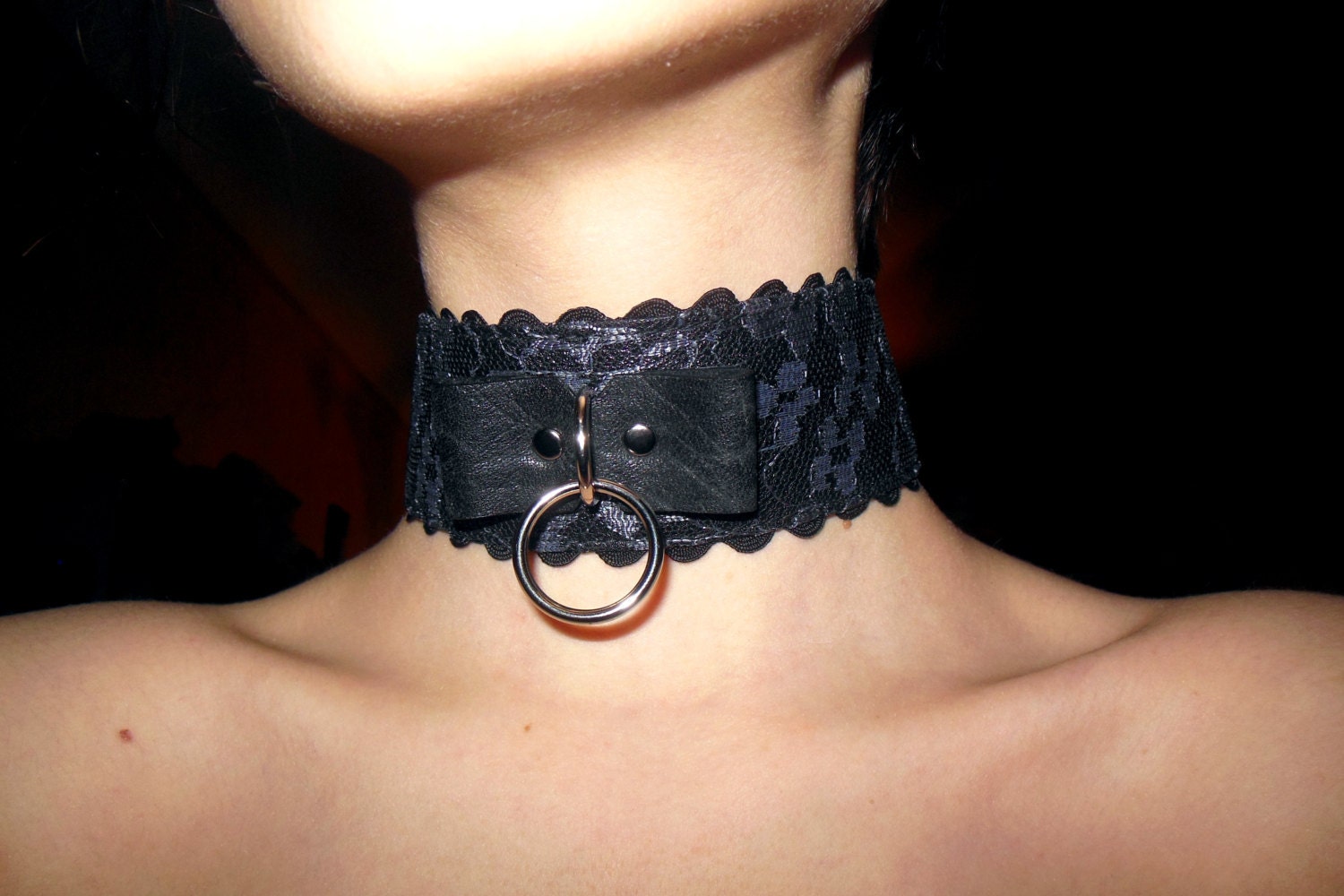 Bdsm bronze slave collar