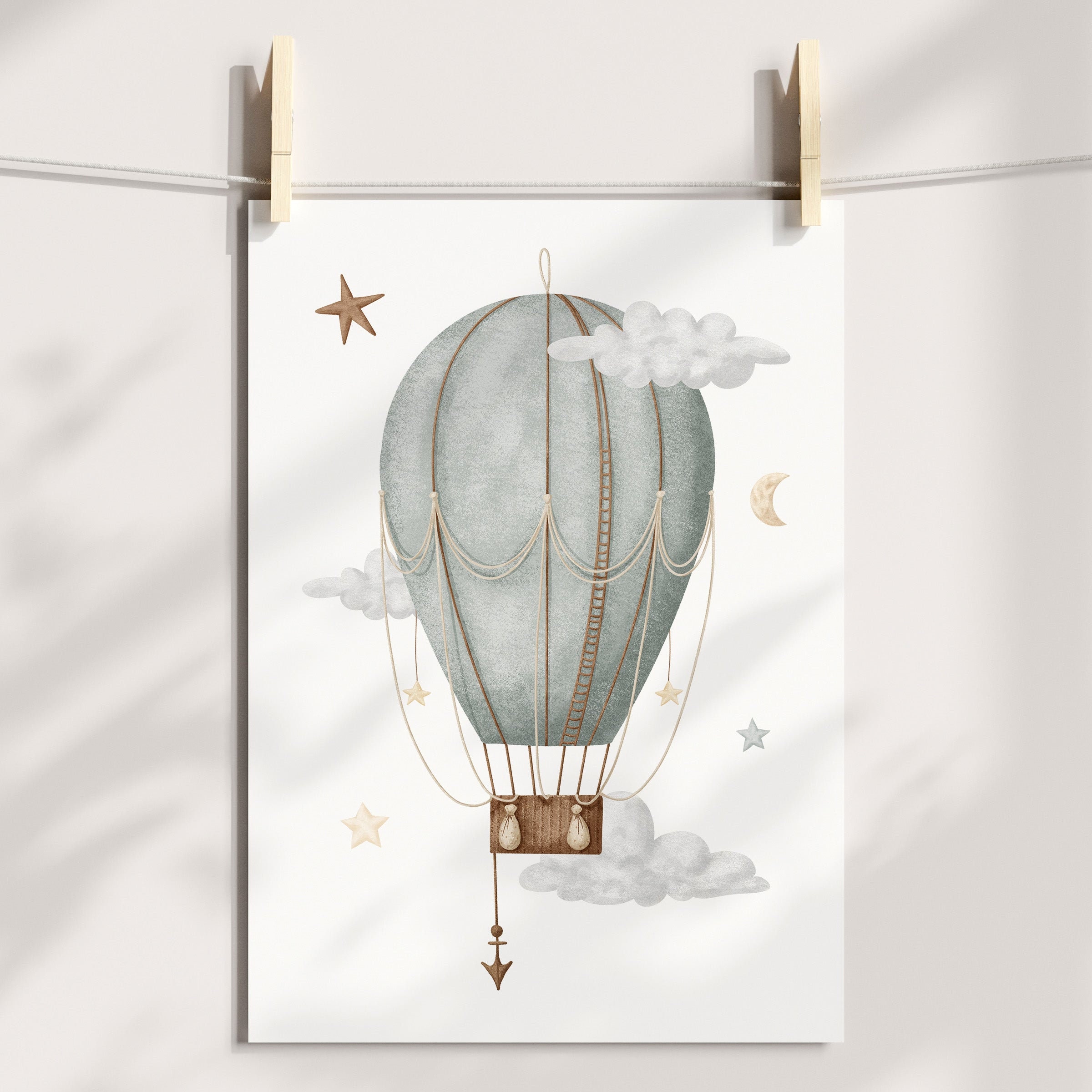 Hot Air Balloon Nursery Wall Art Adventure Nursery Decor Nursery Wall Art Transport Nursery
