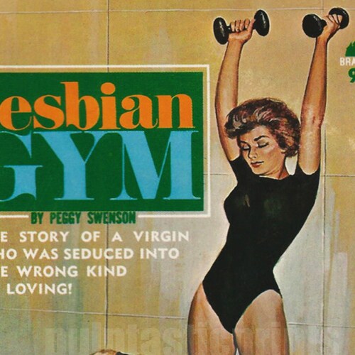 Lesbian Pulp Vintage Art Print Lesbian Gym Pulp Paperback Etsy