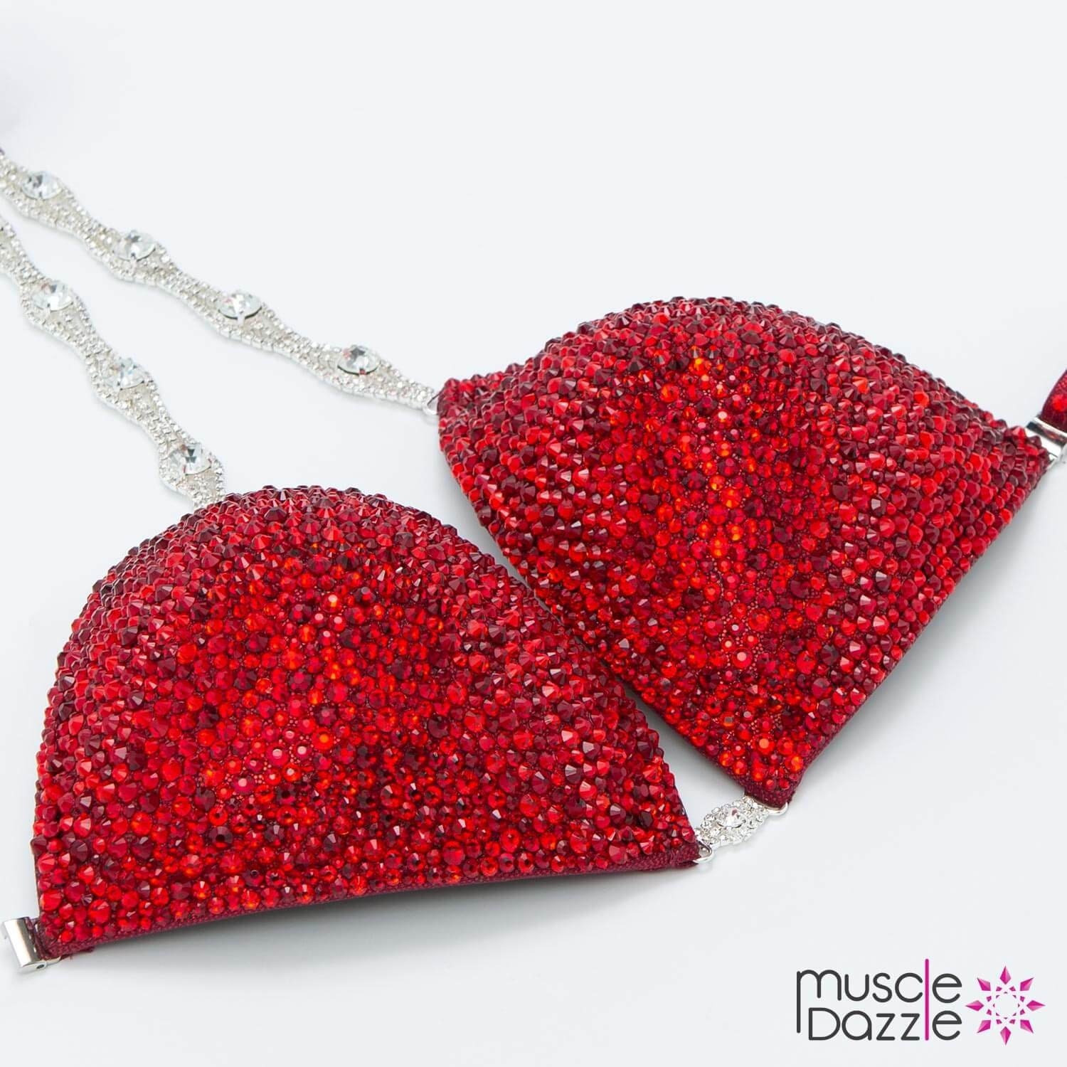 Ruby Red Competition Bikini Cb Etsy