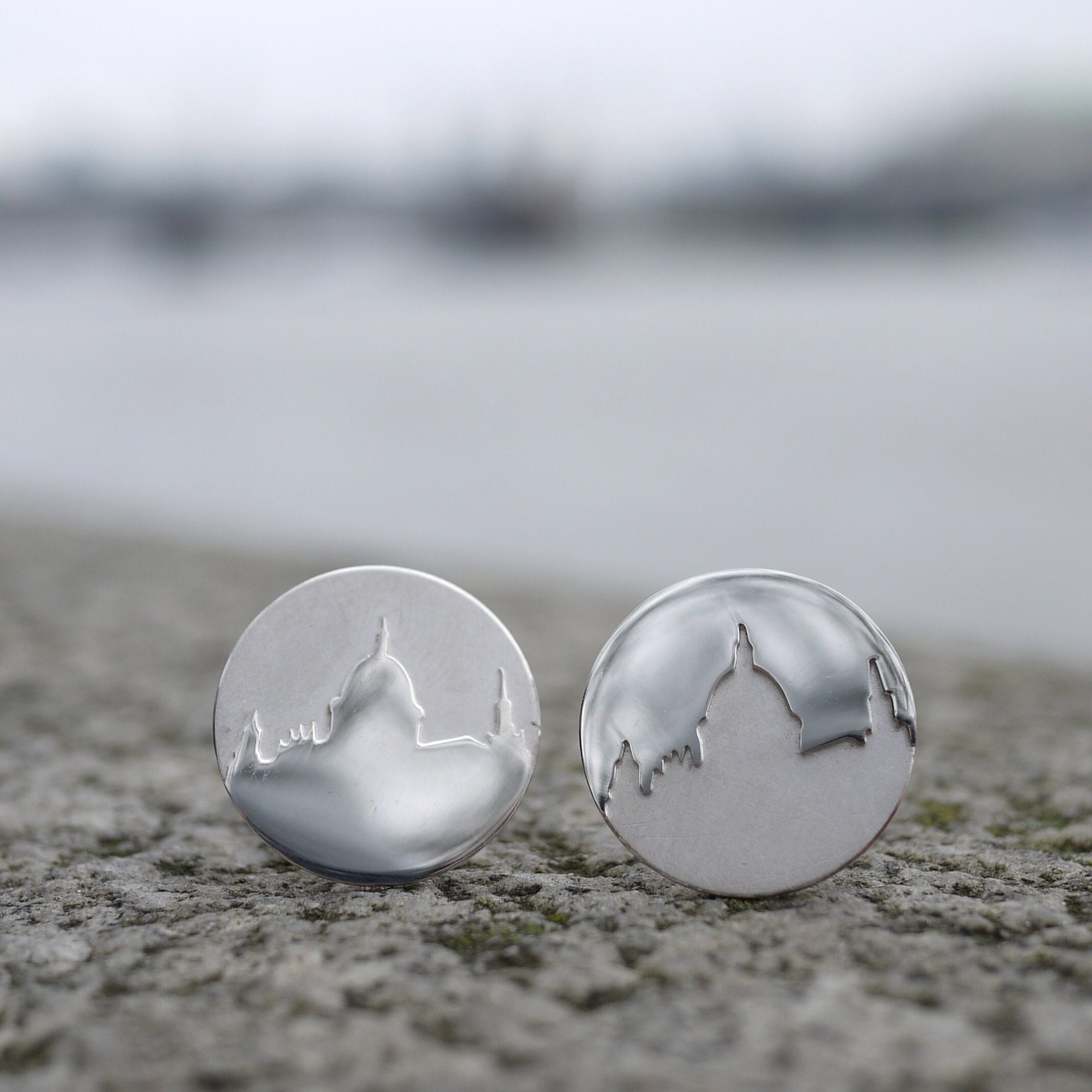 st Paul’s Cathedral Cufflinks | Silver City Skyline Jewellery London Design Handmade