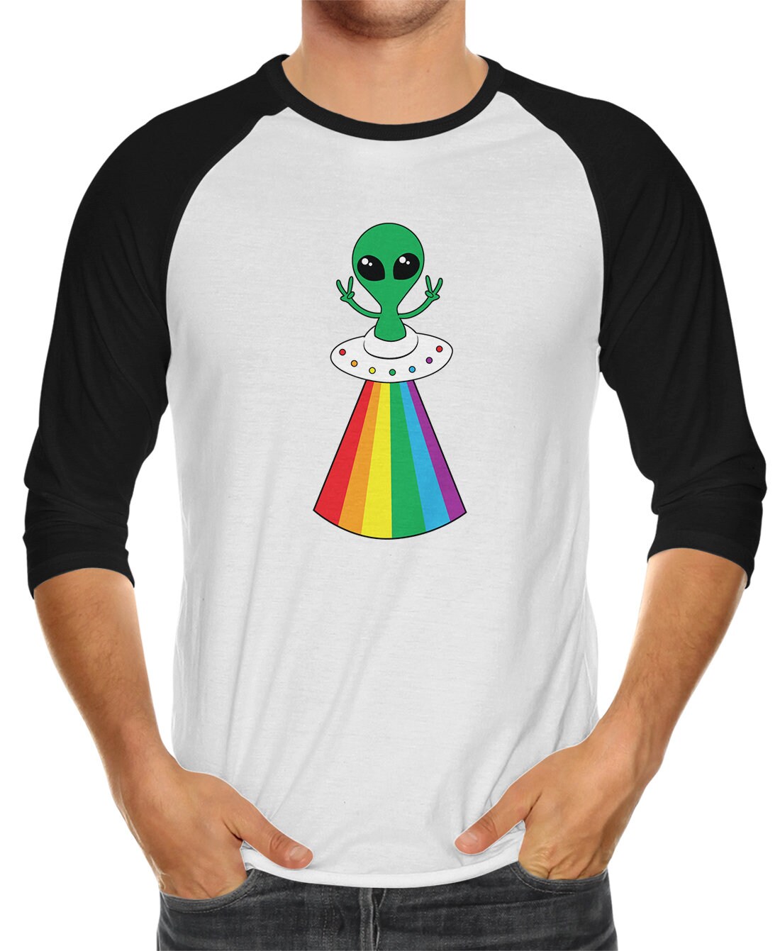 Gay Alien Happy Pride Celebration UFO Out Of This World LGBTQ Etsy