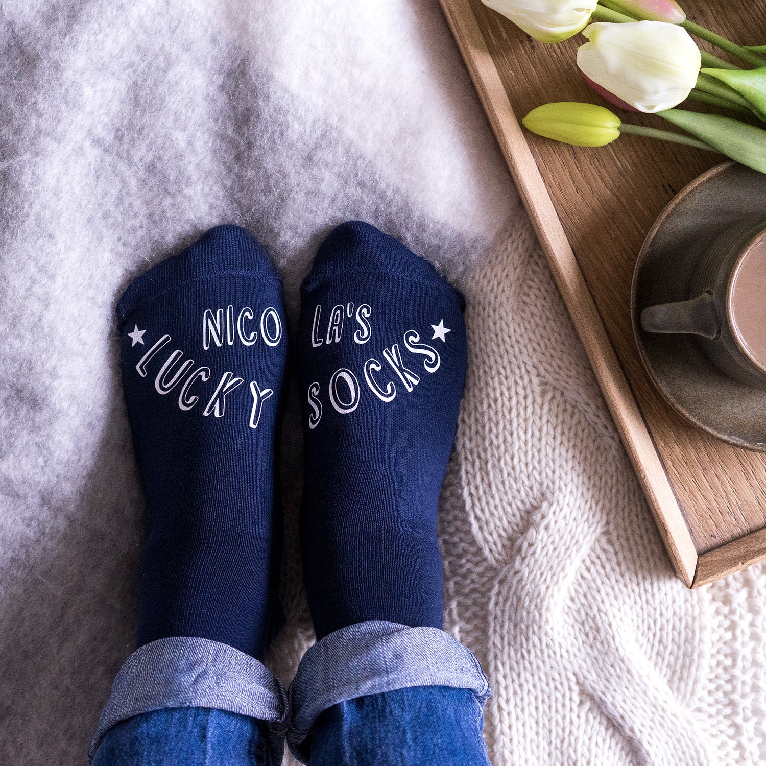Lucky Socks - Personalised Good Luck Gift Exam New Job For Women Sock