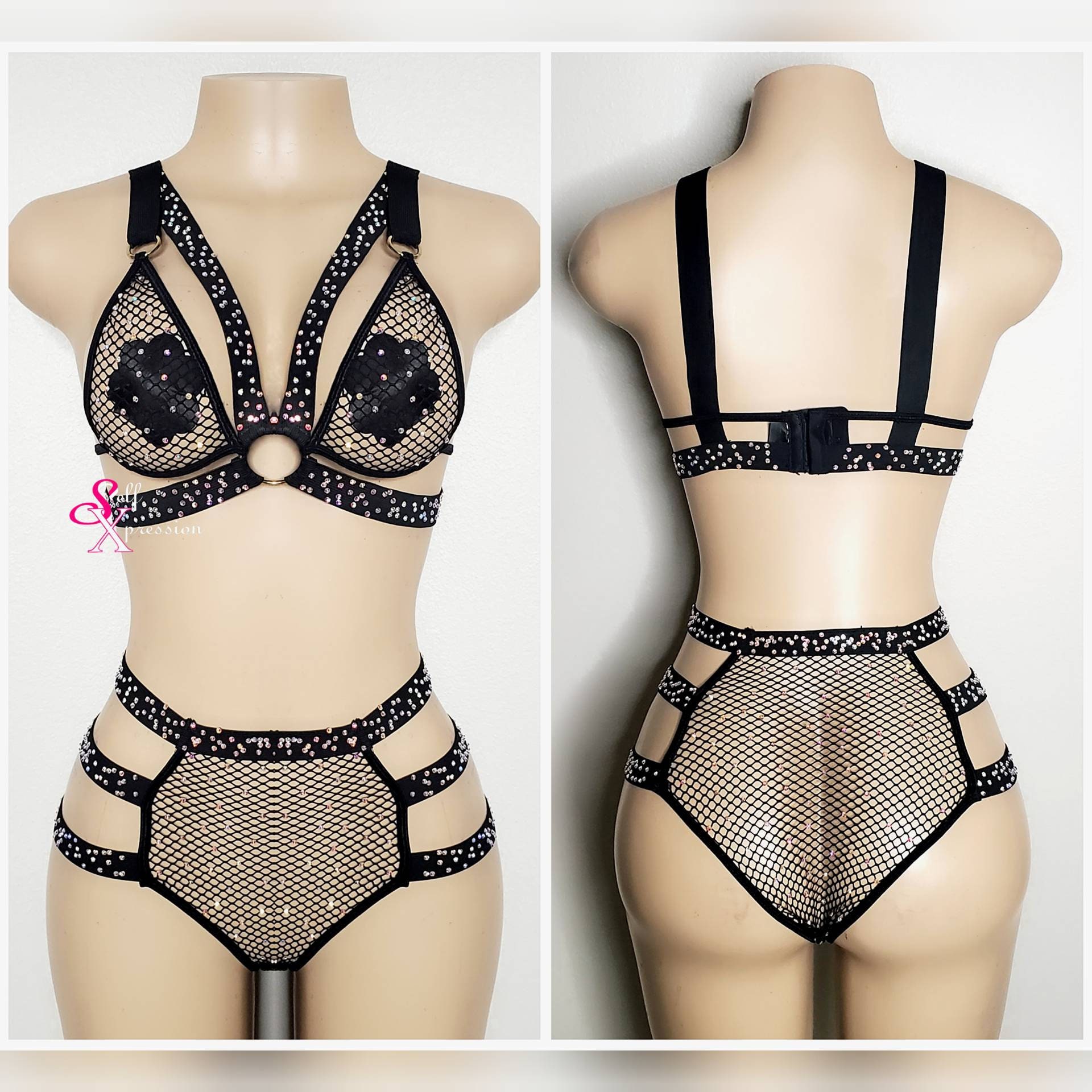 Боди из ремней Orion Bad Kitty Bodysuit , S/L 24922291101 - Orion - Портупеи, сбруи и гартеры - Купить
