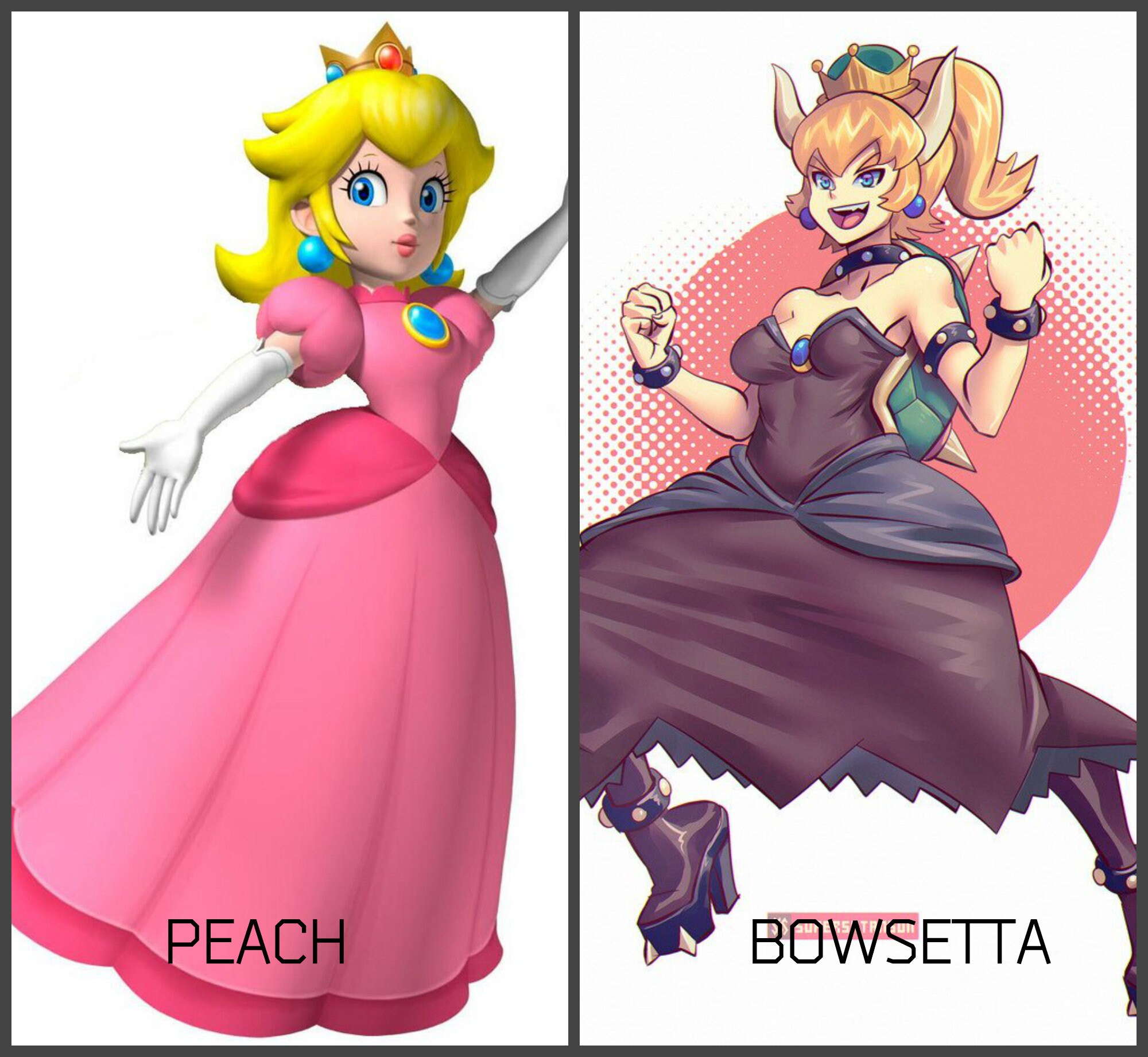 Bowsette princess peach double blow