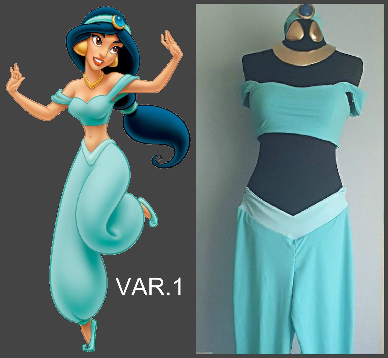 Aladdin cosplay princess jasmine gets