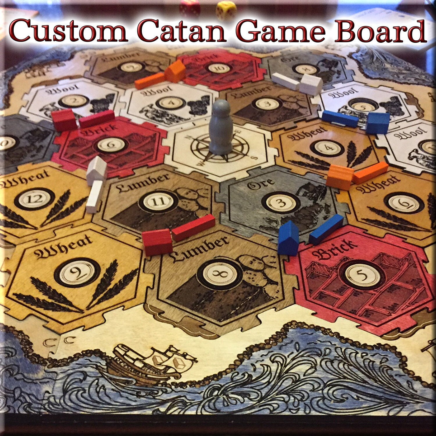 Great Board Game Accessories and Upgrades | Dice and Mice Board Game Extras- Upgraded Catan Board