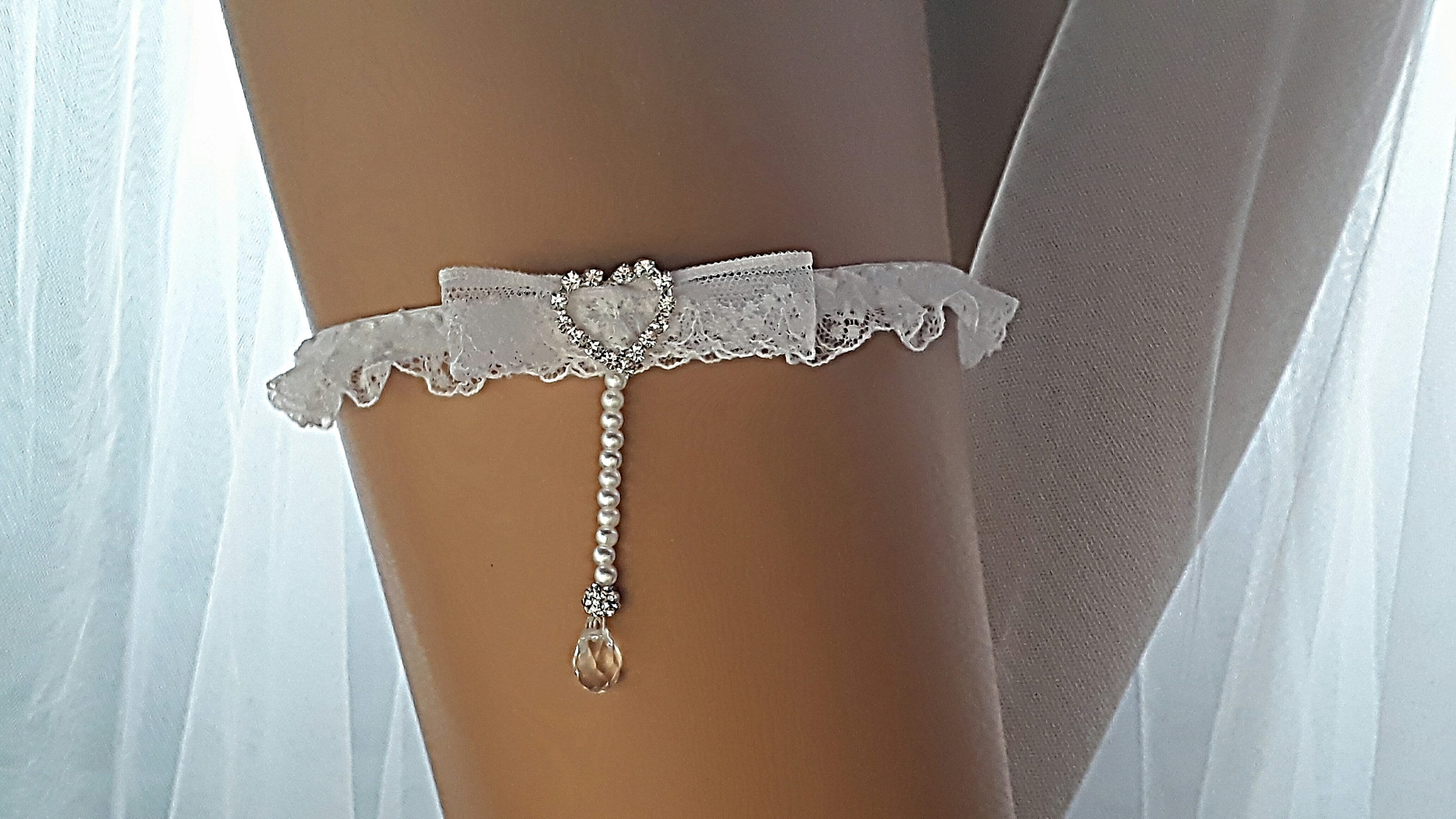 Пояс для чулок Obsessive Lilyanne garter belt, Белый, S/M Obs_Lilyanne garter belt S/M - Obsessive - Пояса для чулок - Купить
