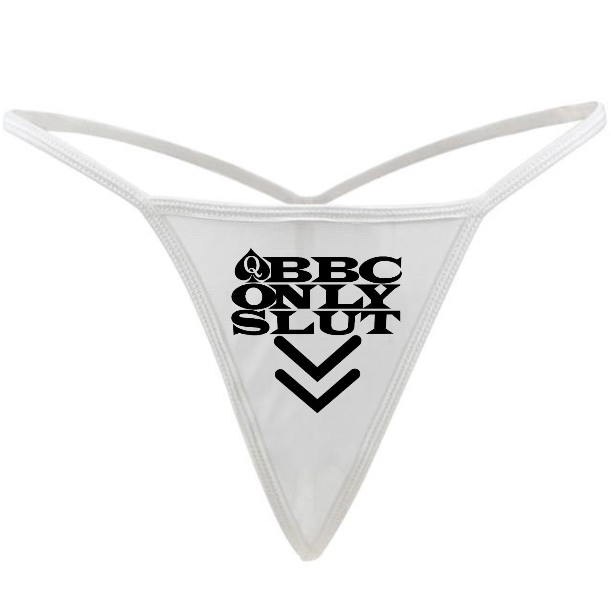 BBC Only SLUT Queen Of Spades QOS Logo G String Thong 11501 Hot Sex Picture