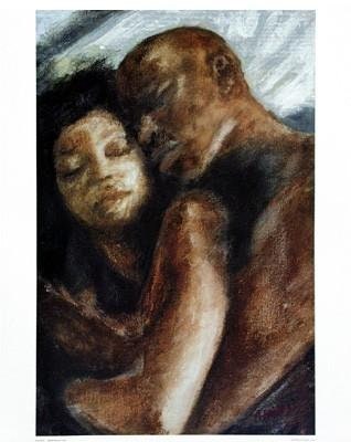 African american romantic and erotic art work