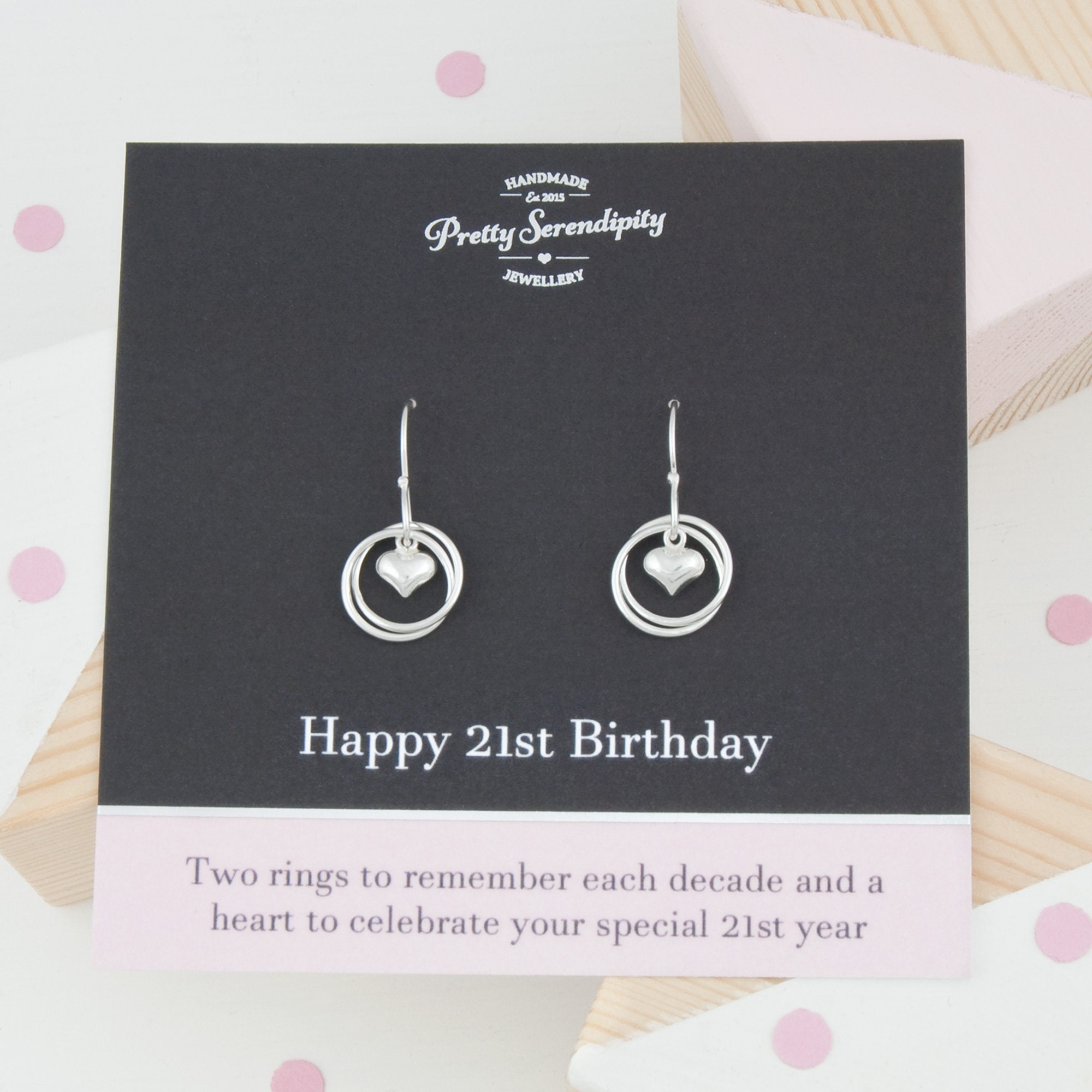 21st Birthday Earrings, Jewellery, Gift For Daughter