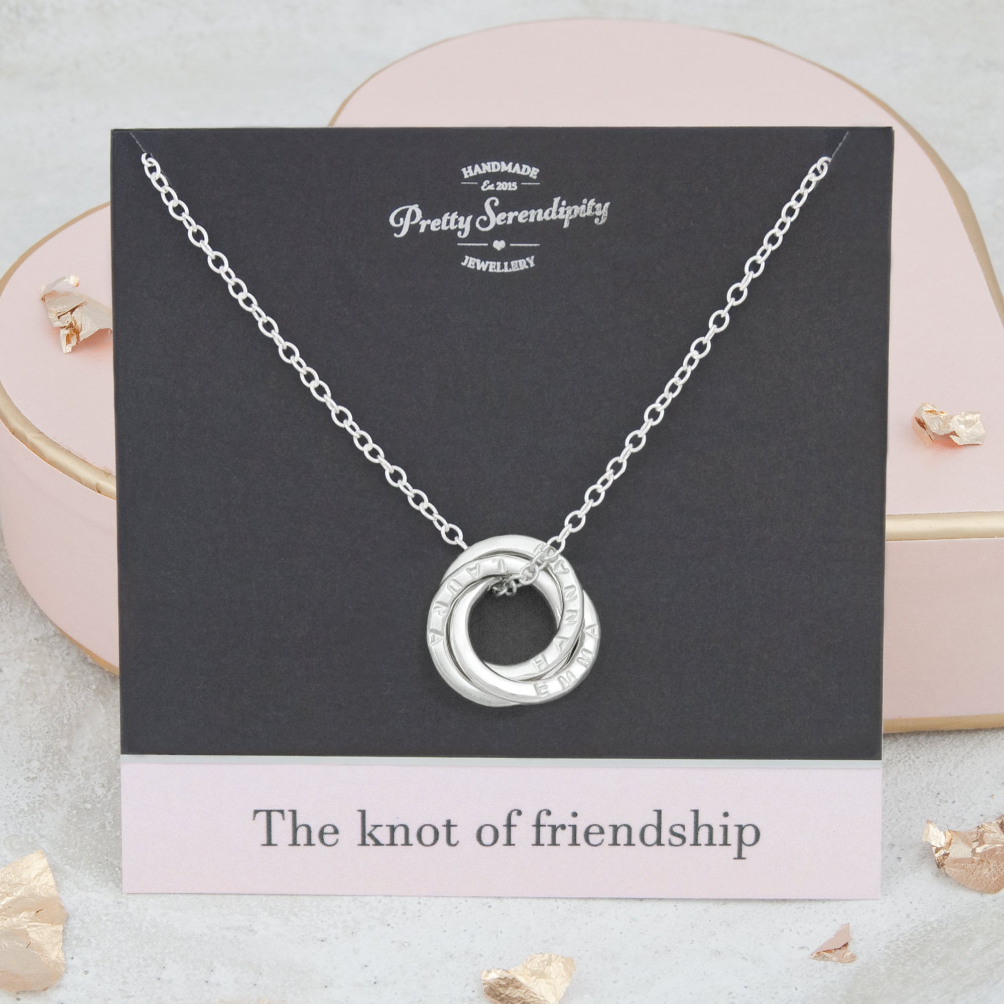 Personalised Friendship Knot Necklace - Gift For Best Friends