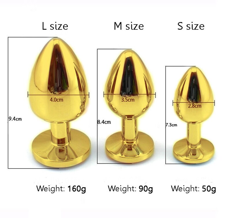 Анальная пробка с кристаллом 