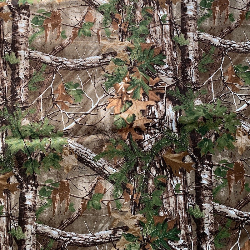 Realtree Camouflage Cotton Fabric By The Yard Etsy