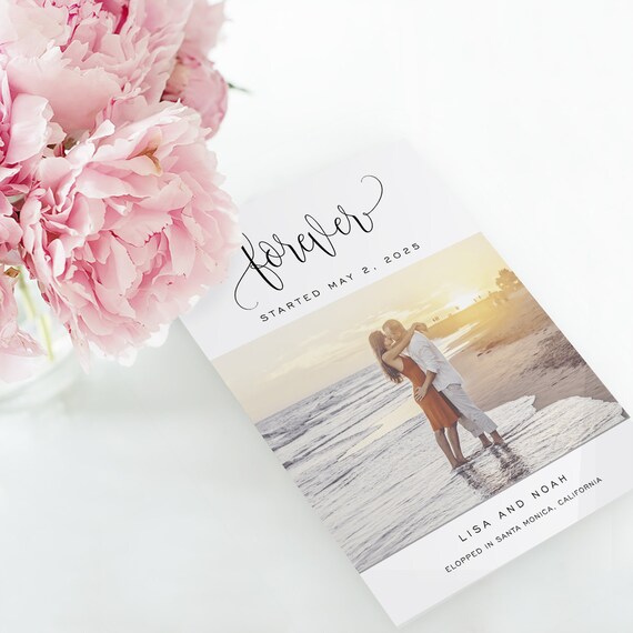 printable wedding announcement template elopement announcement diy just married marriage card templett pdf jpeg photo card spp013wep marriage announcement template