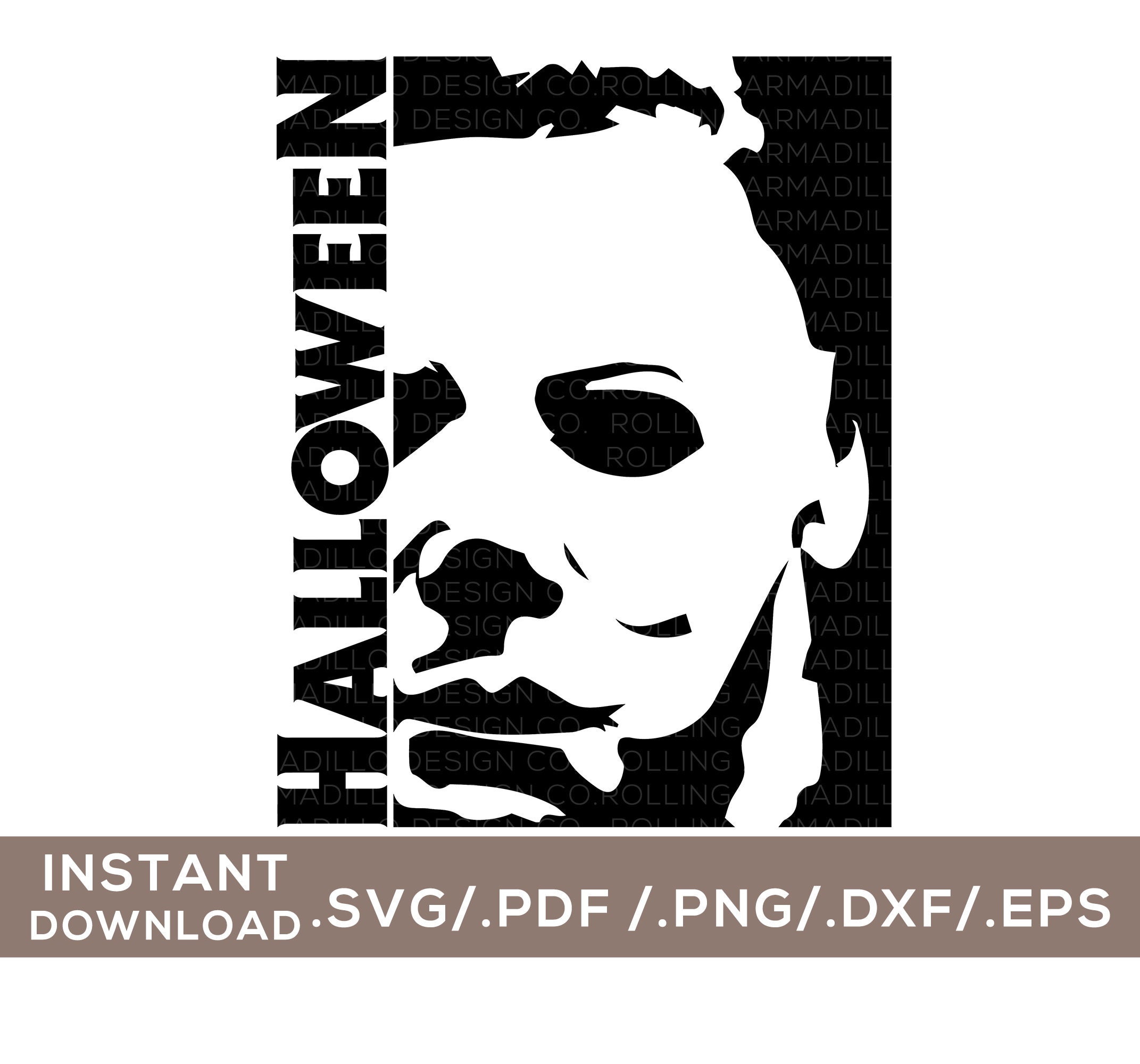Halloween Michael Myers Digital Cut File Svg Png Dxf Etsy