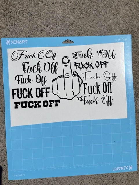 Fuck Off Middle Finger Sticker Pack Vinyl Decal Car Sticker Phone Sticker Computer Sticker