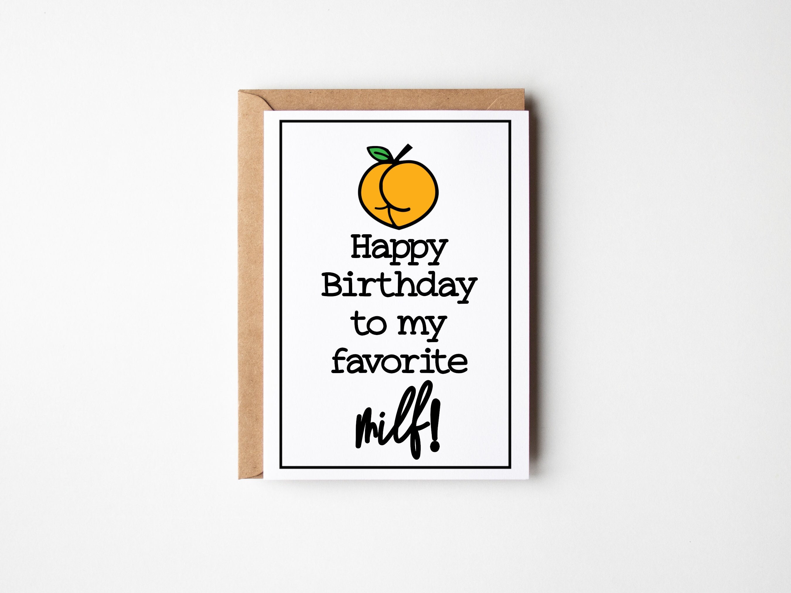 Milf Birthday Card Mom Birthday Card Funny Milf Cards Wife Birthday Card Girlfriend Bday
