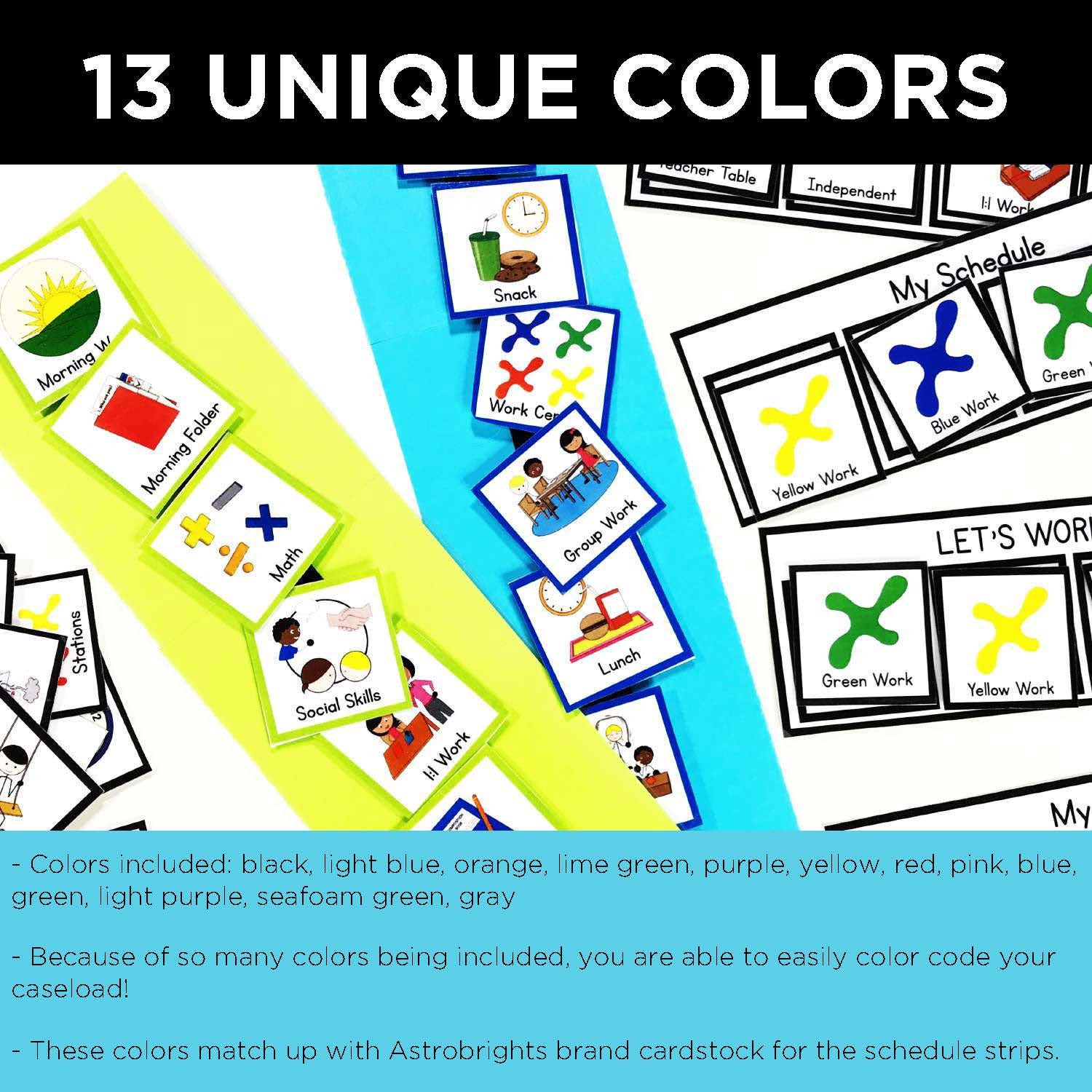 Visual Schedules Color Coded Visual Schedule Printable Etsy 4248 Hot