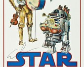 Vintage Musik Kunst Poster Star Wars Konzert 0304