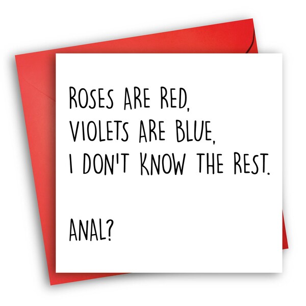 Anal Valentine Card Etsy