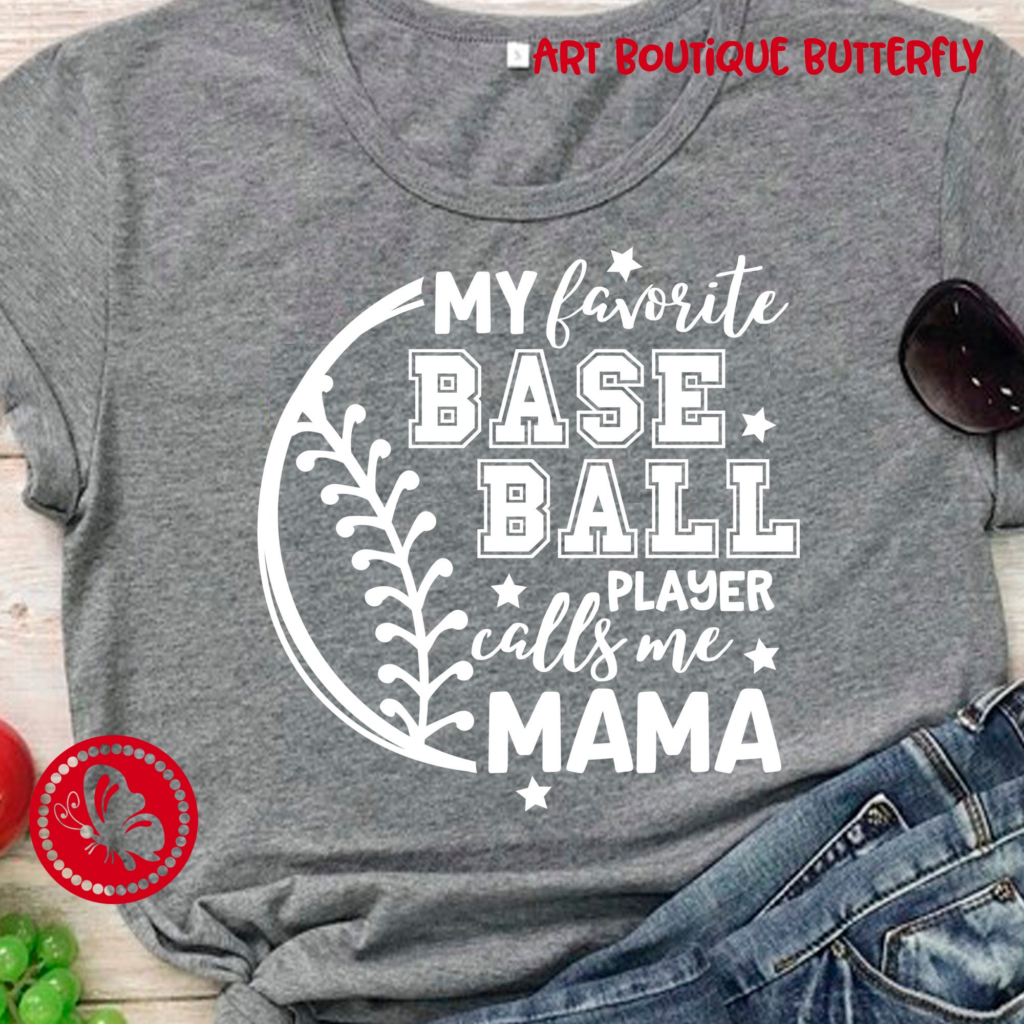 My Favorite Baseball Player Calls Me Mama Svg Sport Decor Etsy