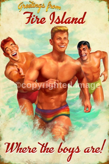 Provincetown Gay Vintage Print Ready To Hang Wall Art On Etsy