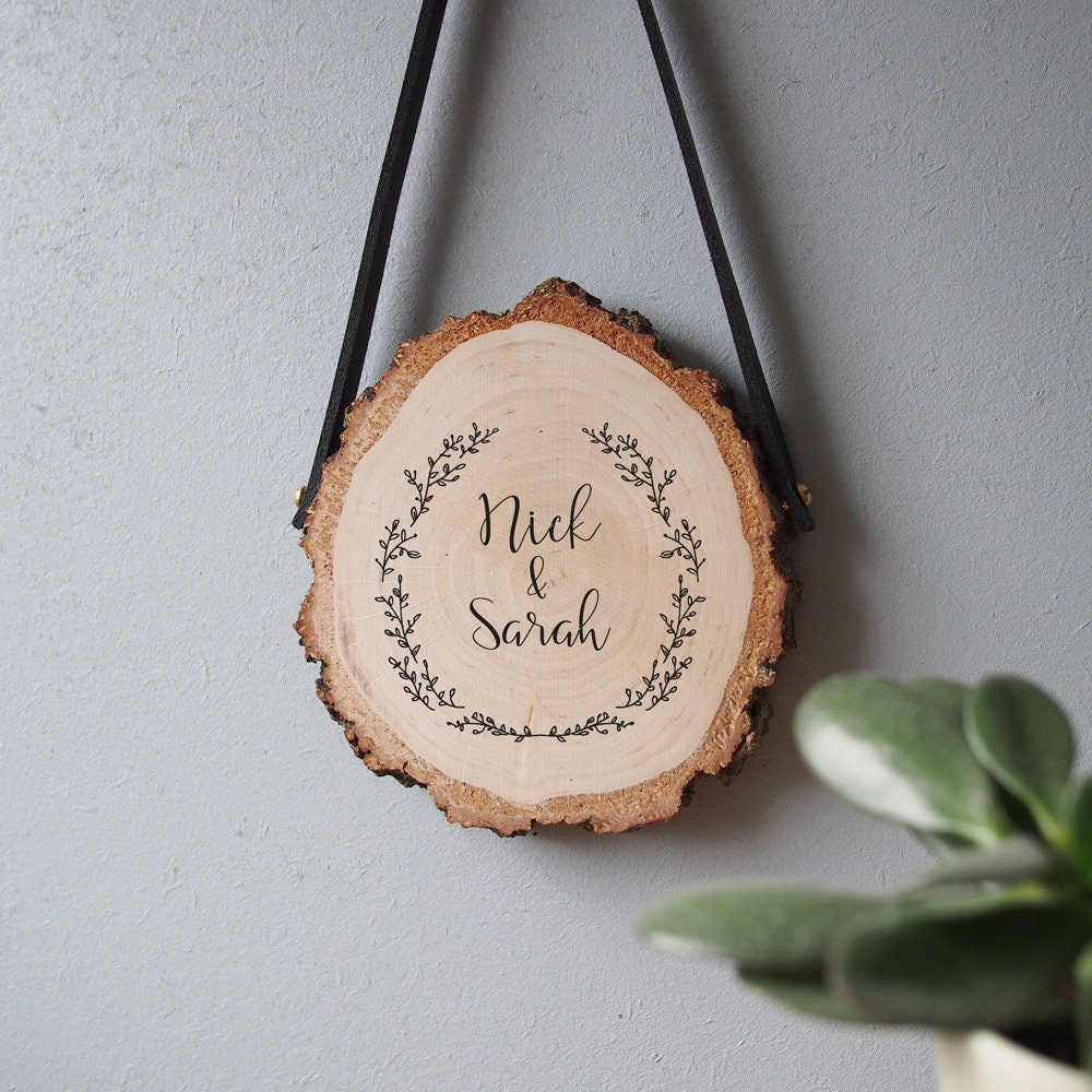 Personalised Wedding Gift, Rustic Or New Home Present