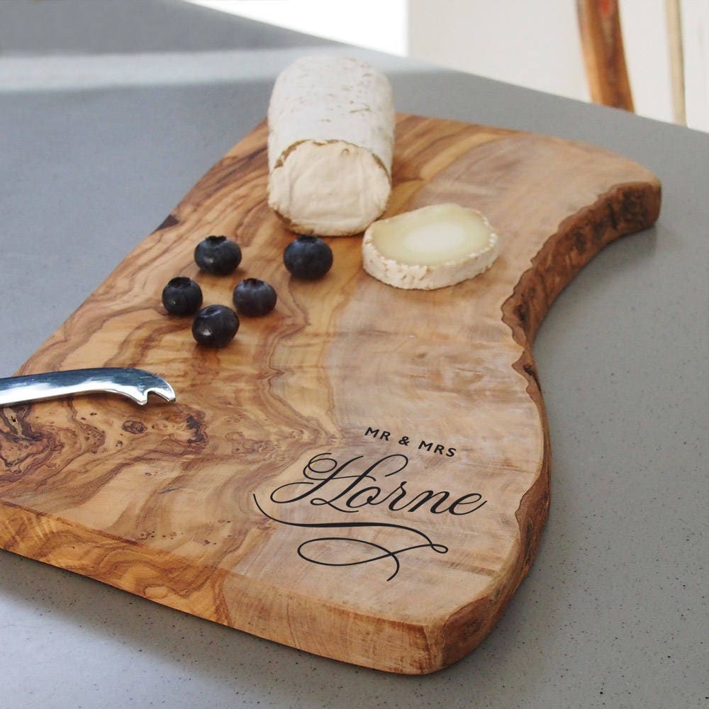 Olive Wood Small Chopping Board Or Cheese Board, Wedding Gift