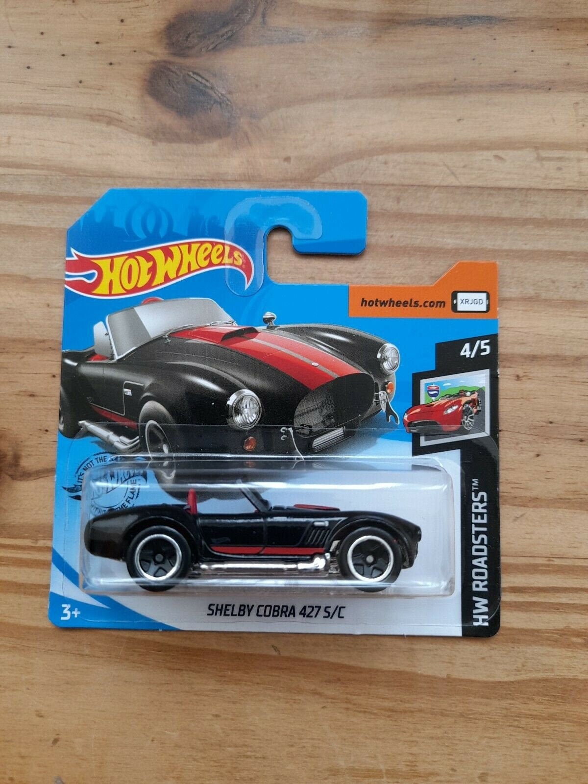 Hot Wheels Ford Shelby Cobra 427 S C Black HW Roadsters Birthday Gift Miniature Model Car Retro