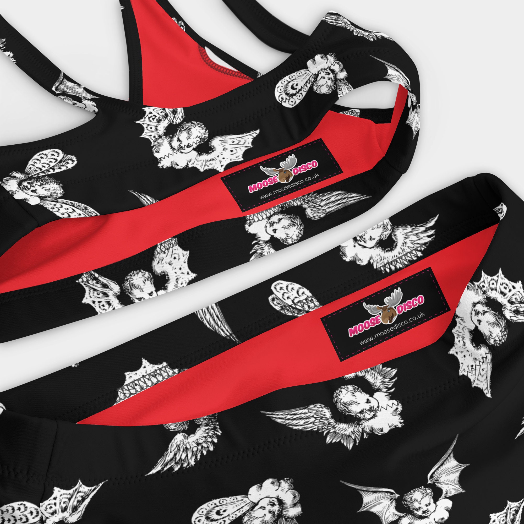 Gothic Vampire Bat Babies Bikini High Waisted Plus Size Etsy