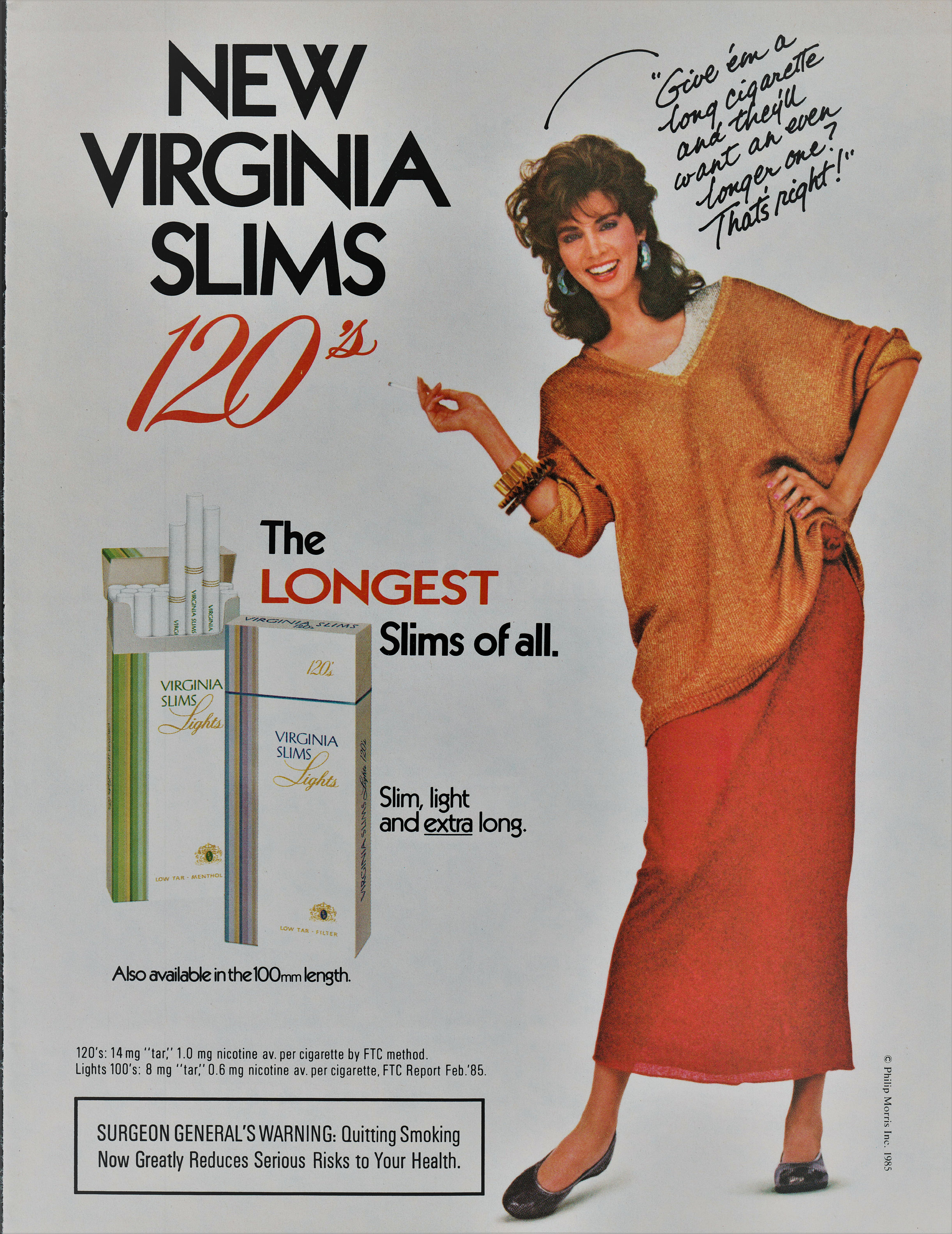 Smoking virginia slims 120s