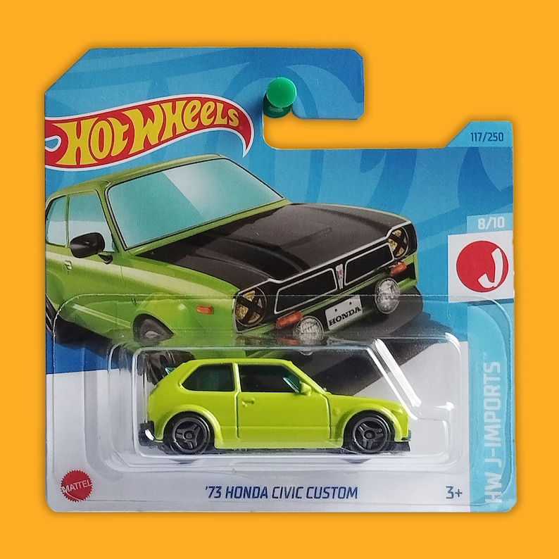 Hot Wheels Honda Civic Custom Collectible Toy Car Scale Rare Find Vintage Mattel