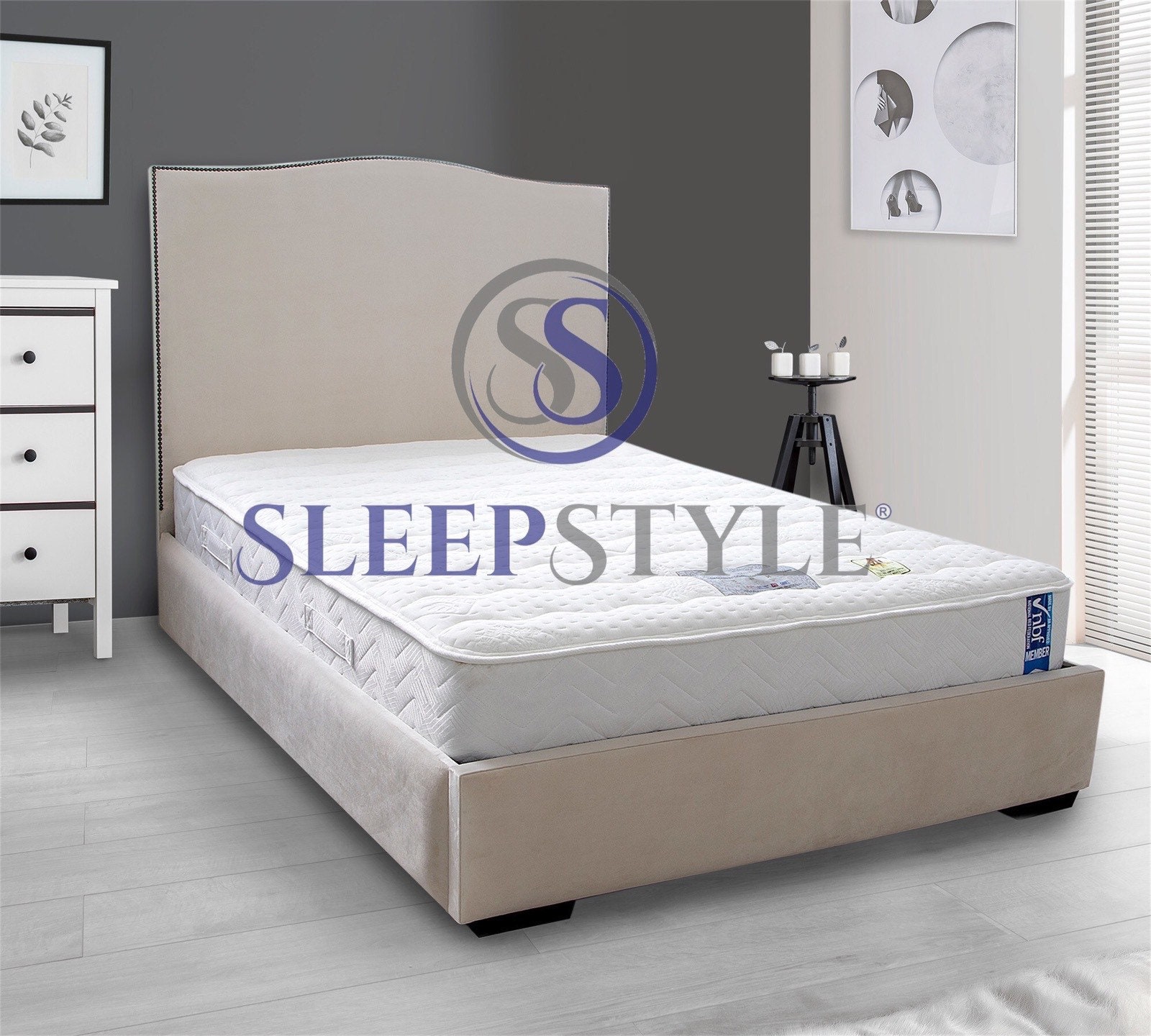 NEW Tamsen Bed Frame Available In Any Size, Fabric, Colour
