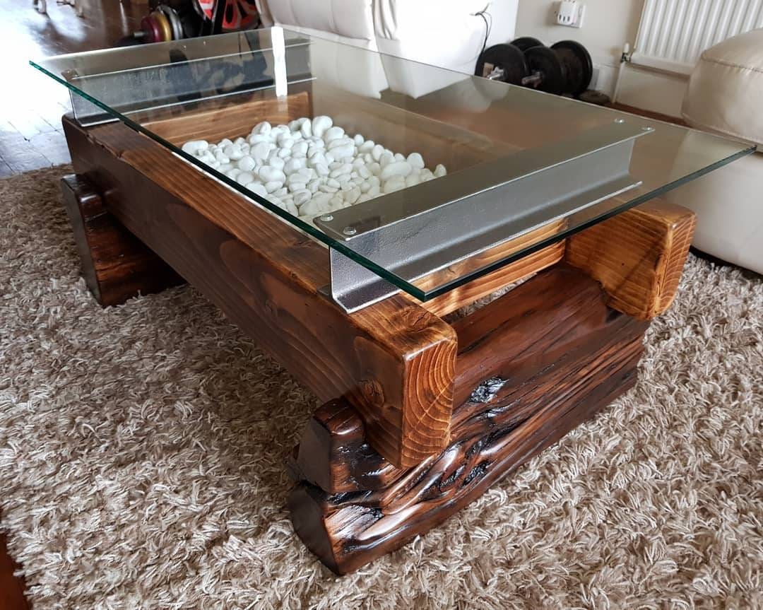 Reclaimed Industrial Style Coffee Table Rustic Industrial Style Furniture