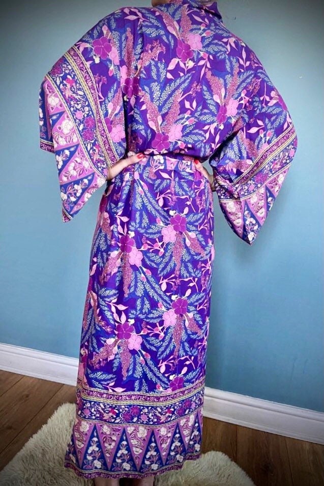 Kimono Robe, Dressing Gown, Beach Cover Up, Robes For Women, Boho Womens Bath Kimono, Beachwear