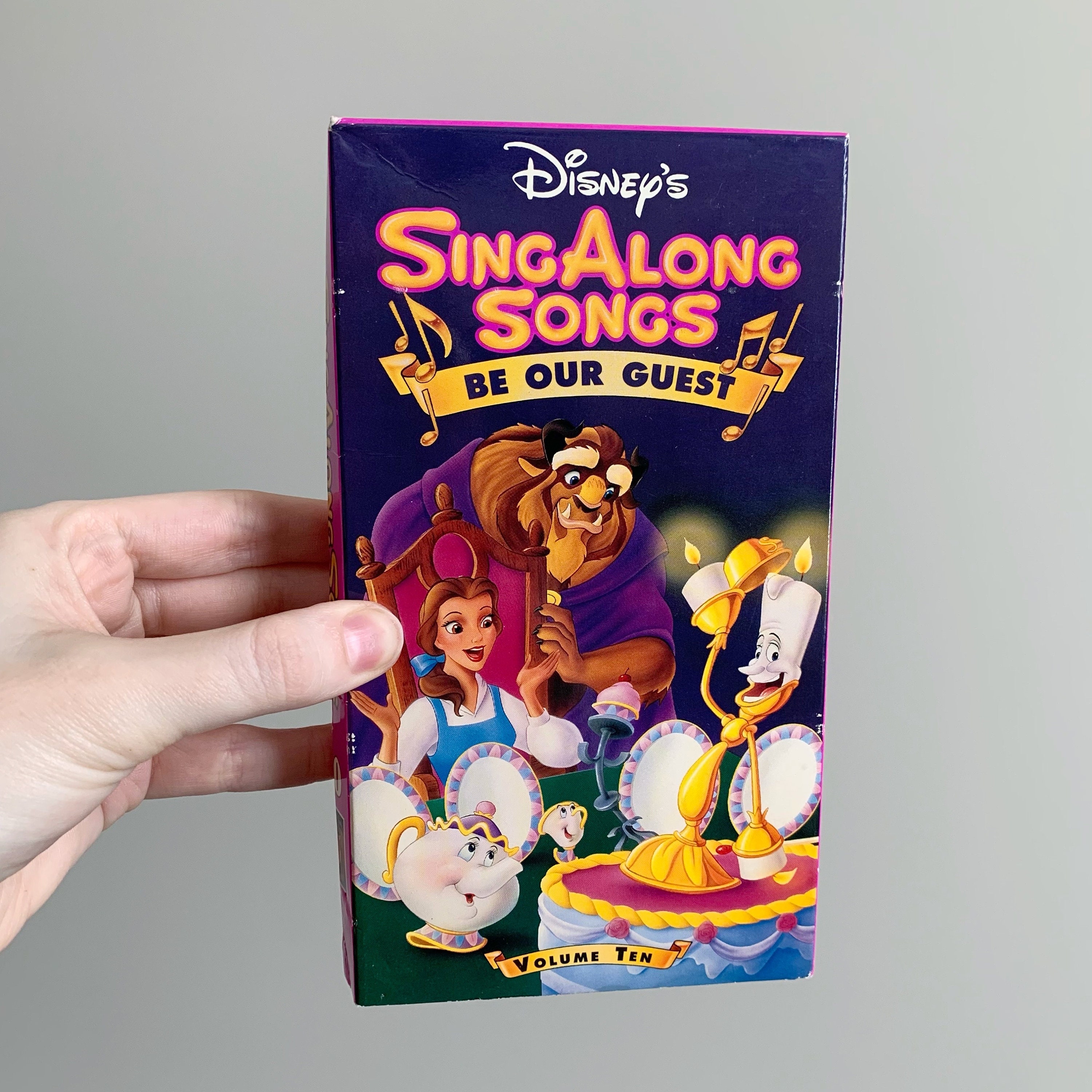 Disney S Sing Along Songs Be Our Guest VHS Tape Vintage Etsy