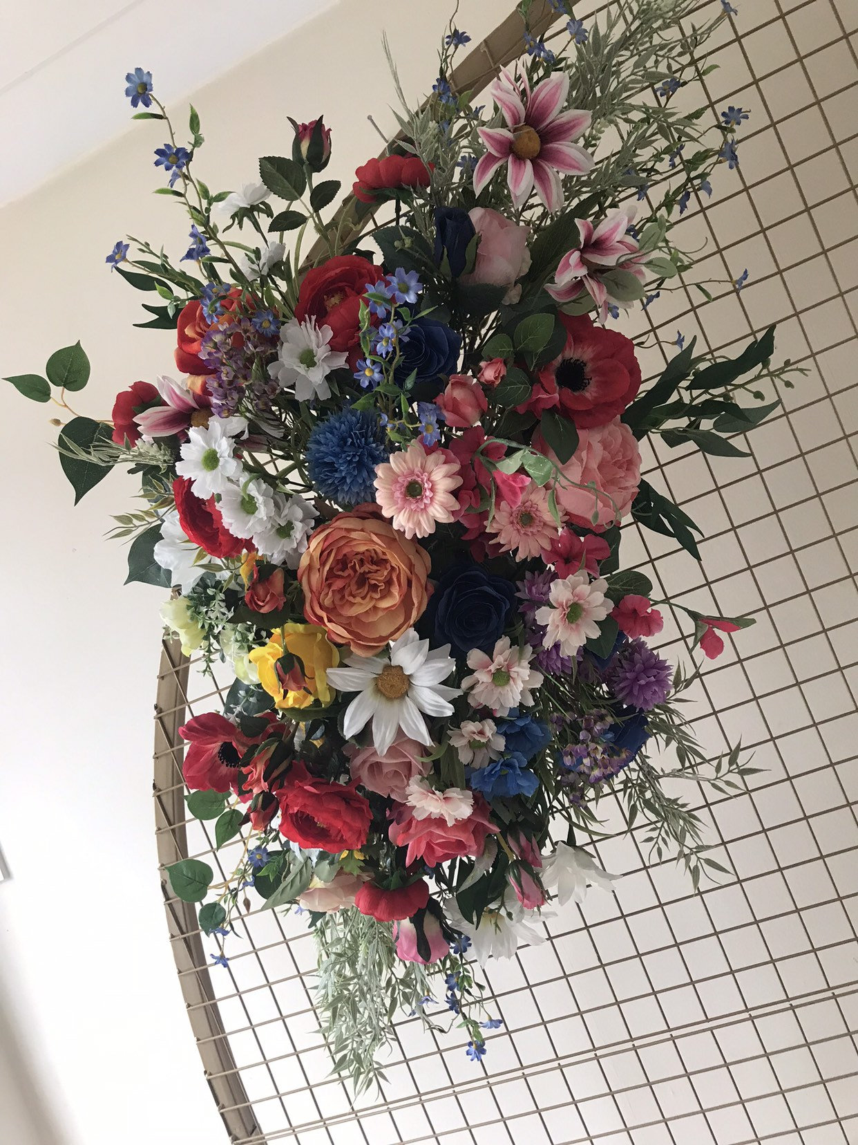 Wildflower Swag, Flower Floral Wedding Arch, Arch Flowers, Arrangement, Boho Artificial Flower Arrangement