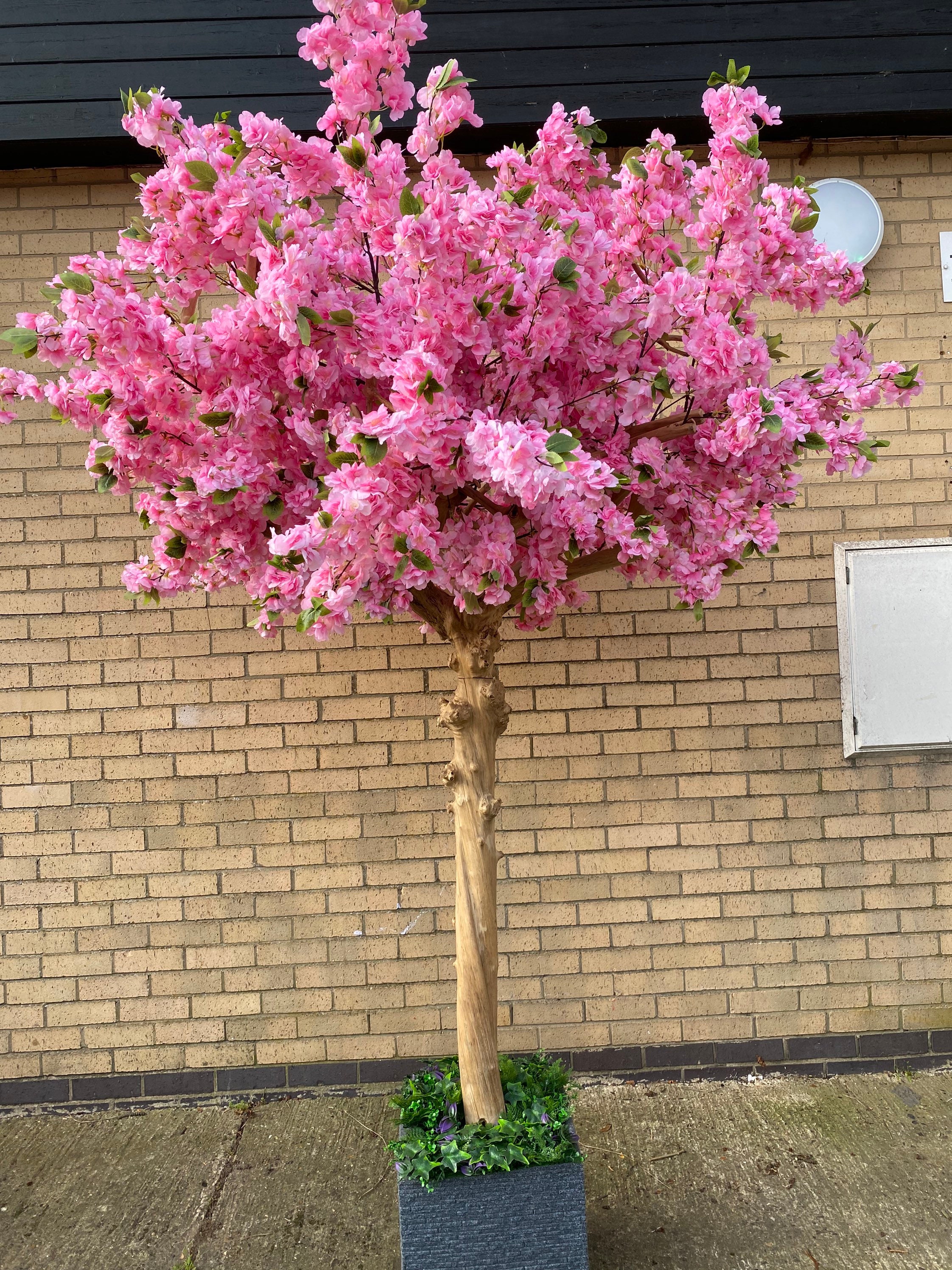 Faux Cherry Blossom Tree, Cherry Blossom Artificial Pink Interior Tree